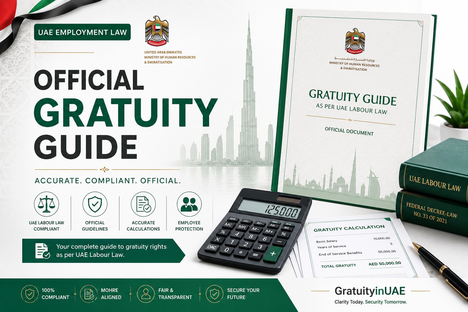 Official UAE Gratuity Calculation Guide As Per MOHRE