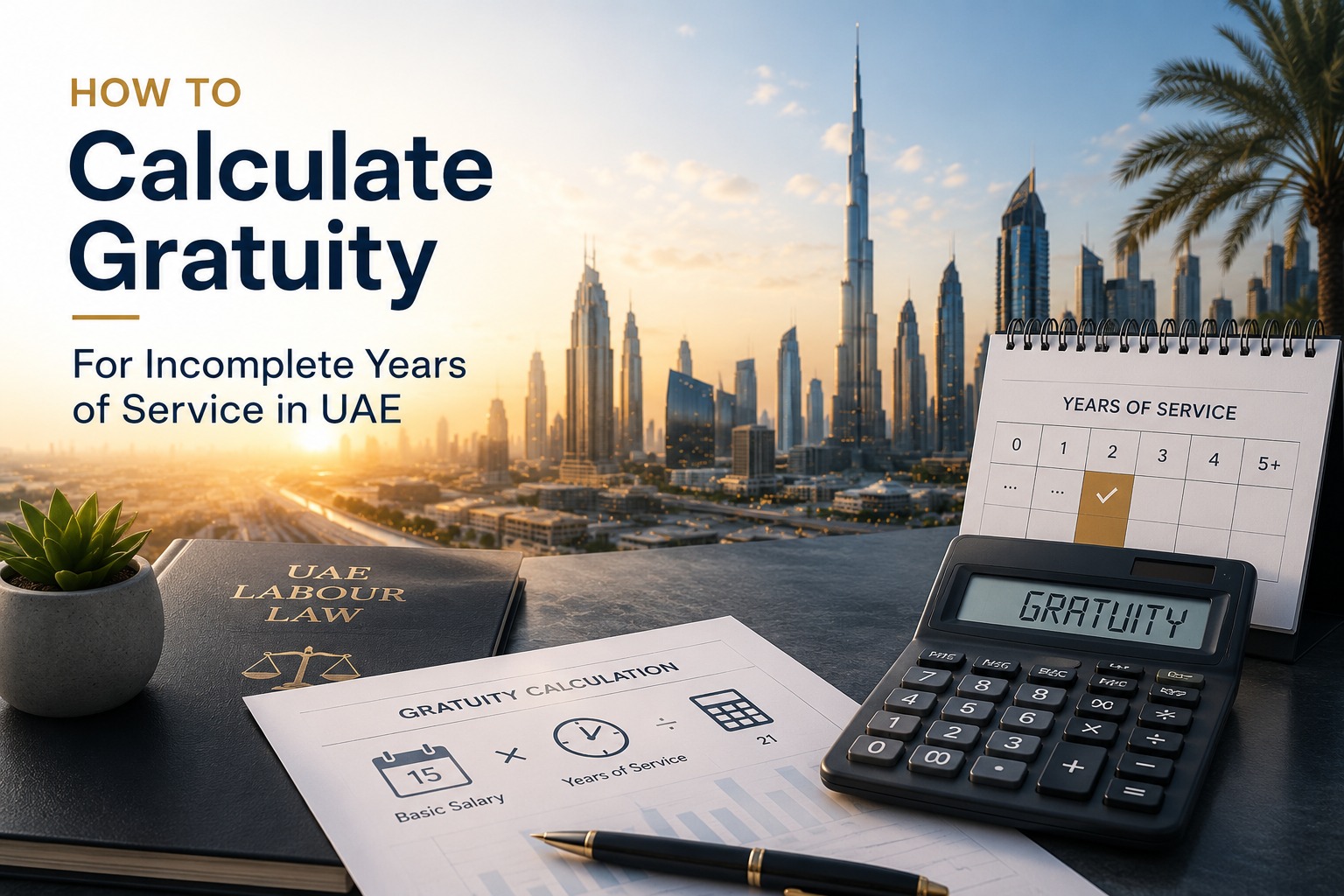 How to Calculate Gratuity for Incomplete Years of Service in UAE