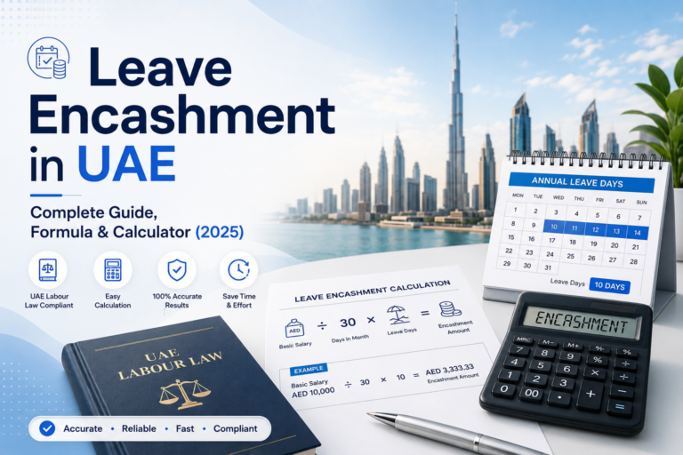 Leave Encashment in UAE: Complete Guide, Formula & Calculator (2025)